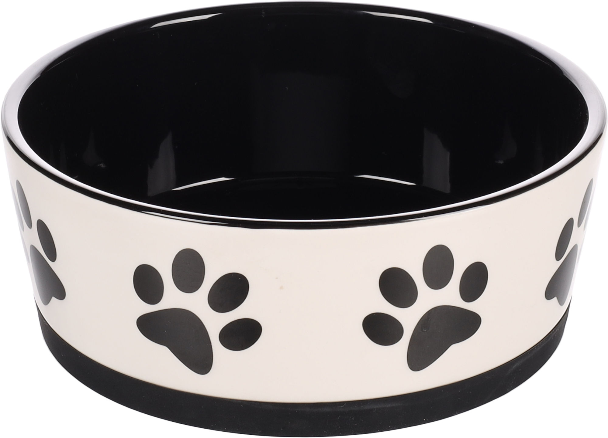 Flamingo Feeding and drinking bowl Kenzo Round White & Black