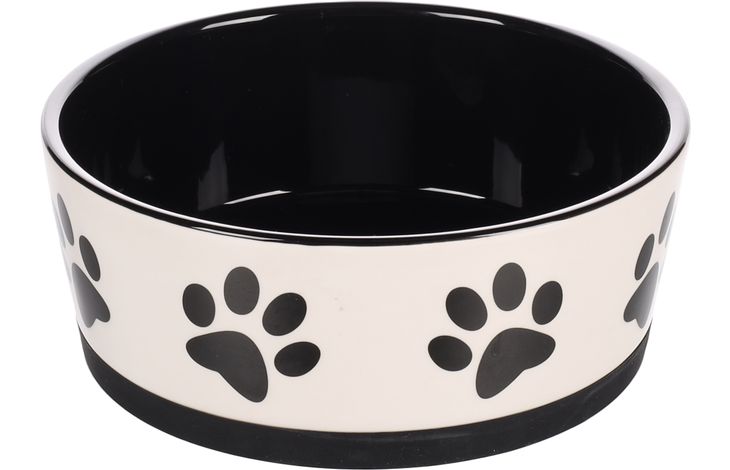 Flamingo Feeding and drinking bowl Kenzo Round White & Black