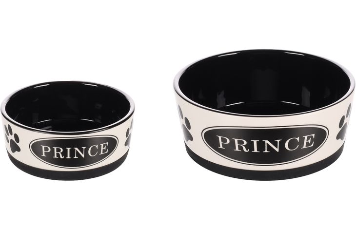 Flamingo Feeding and drinking bowl Kenzo Round White & Black