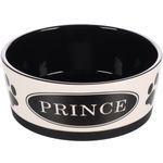 Feeding and drinking bowl Kenzo Round White & Black