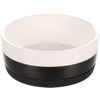 Feeding and drinking bowl Duke Round Black & White