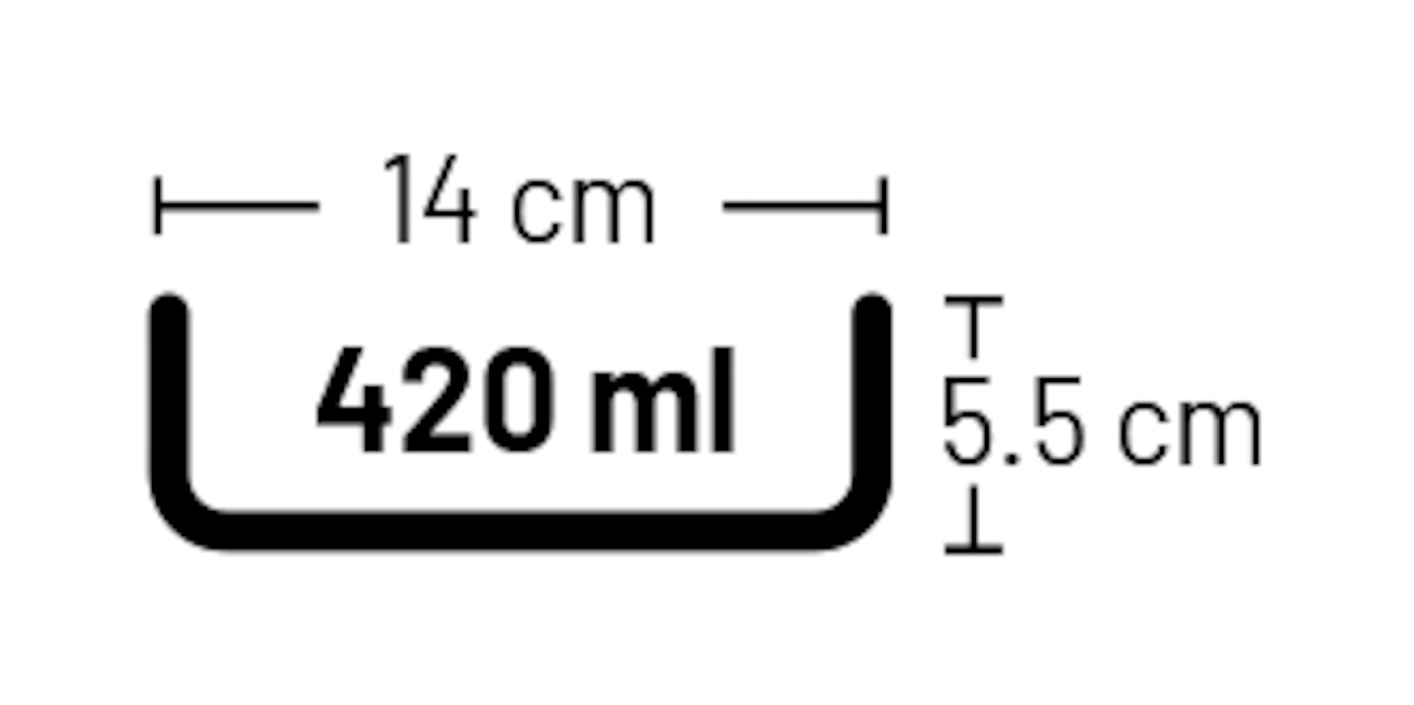 Flamingo Ciotola per cibo e acqua Duke Rotondo Nero & Bianco