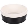 Feeding and drinking bowl Duke Round Black & White