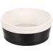 Feeding and drinking bowl Duke Round Black & White