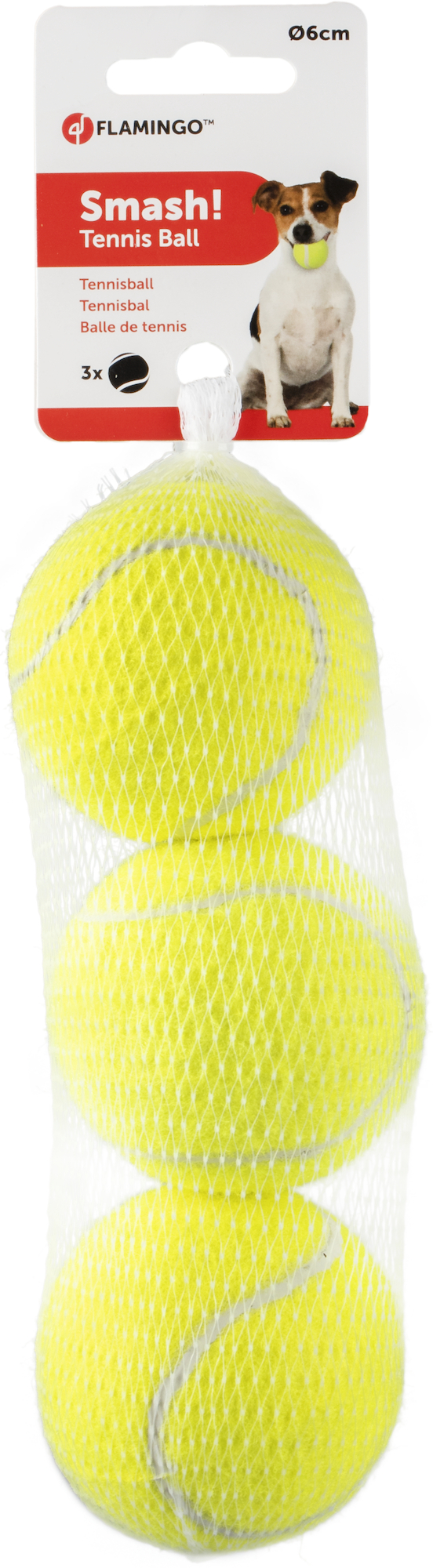 Flamingo Jouet Smash Balle de tennis Jaune