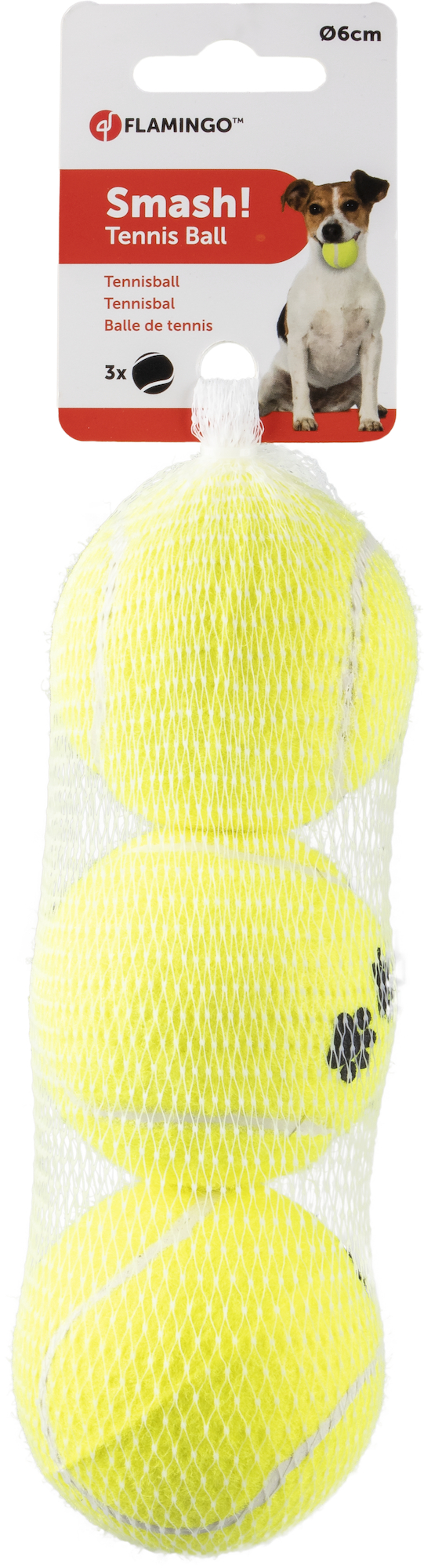 Flamingo Jouet Smash Balle de tennis Jaune