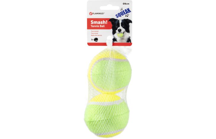 Flamingo Jouet Smash Balle de tennis Jaune & Vert