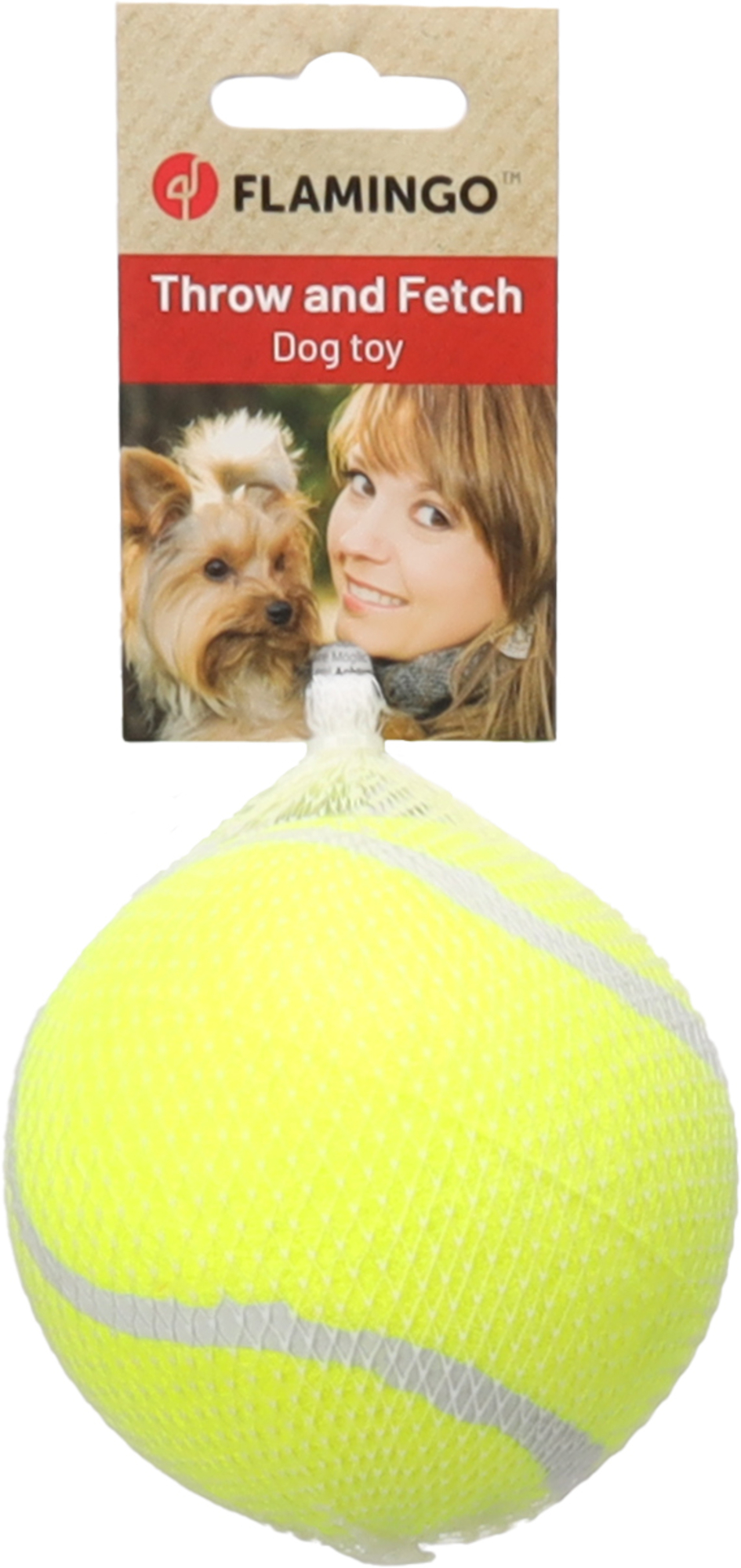 Flamingo Jouet Smash Balle de tennis Jaune