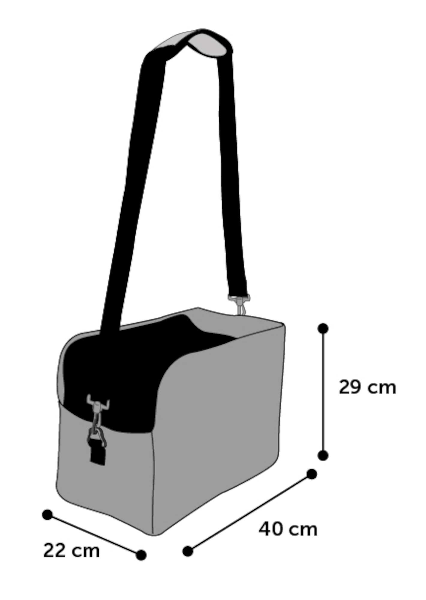 Flamingo Carrying bag Louisa Grey