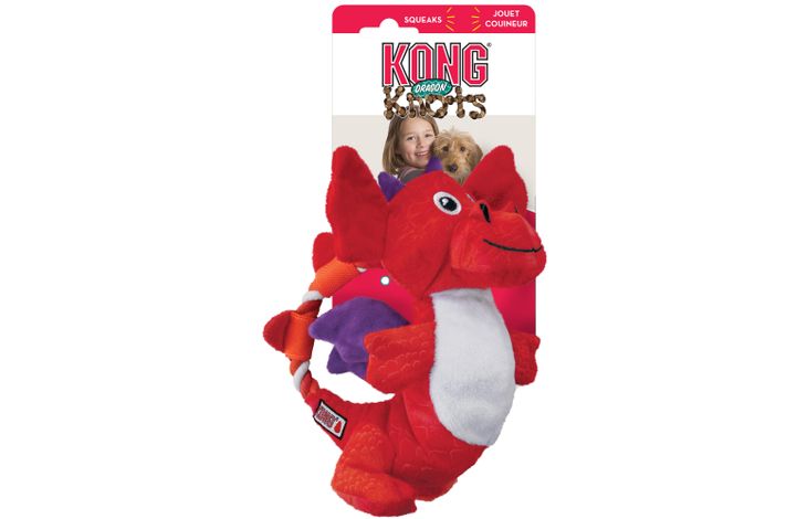 Kong® Kong® Spielzeug Knots Mehrere Farben Drache Plüsch