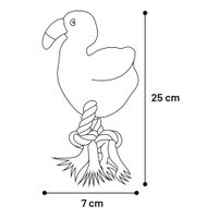 Flamingo Jouet Andes Flamant avec corde Rose