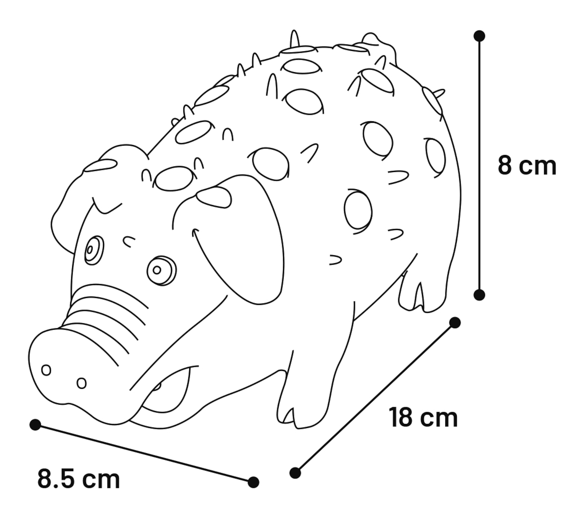 Flamingo Toy Wayan Pig Pink