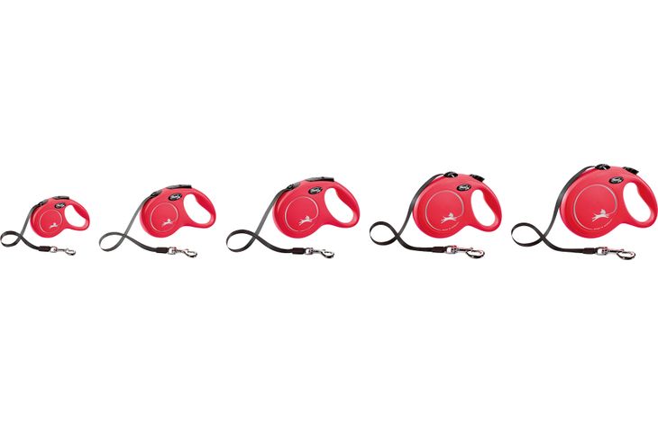 Flexi Flexi Guinzaglio retrattile Classic Fettuccia Rosso
