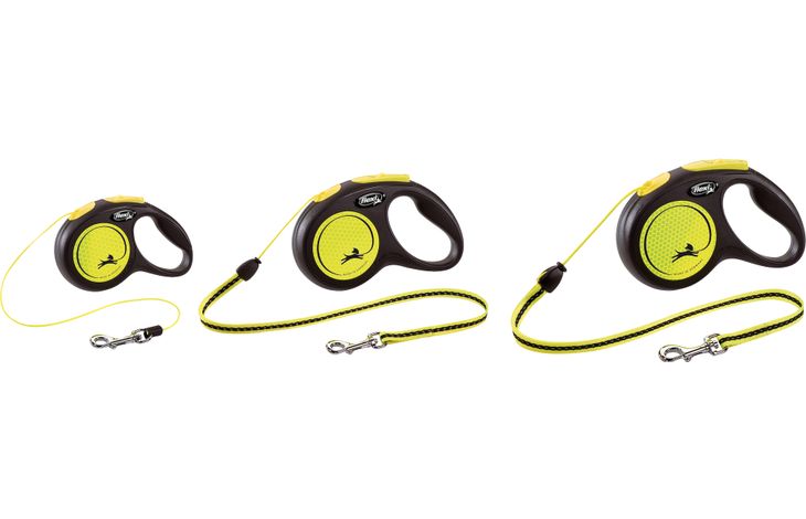 Flexi Flexi Retractable leash New Neon Cord Fluo yellow