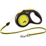 Flexi Retractable leash New Neon Cord Fluo yellow