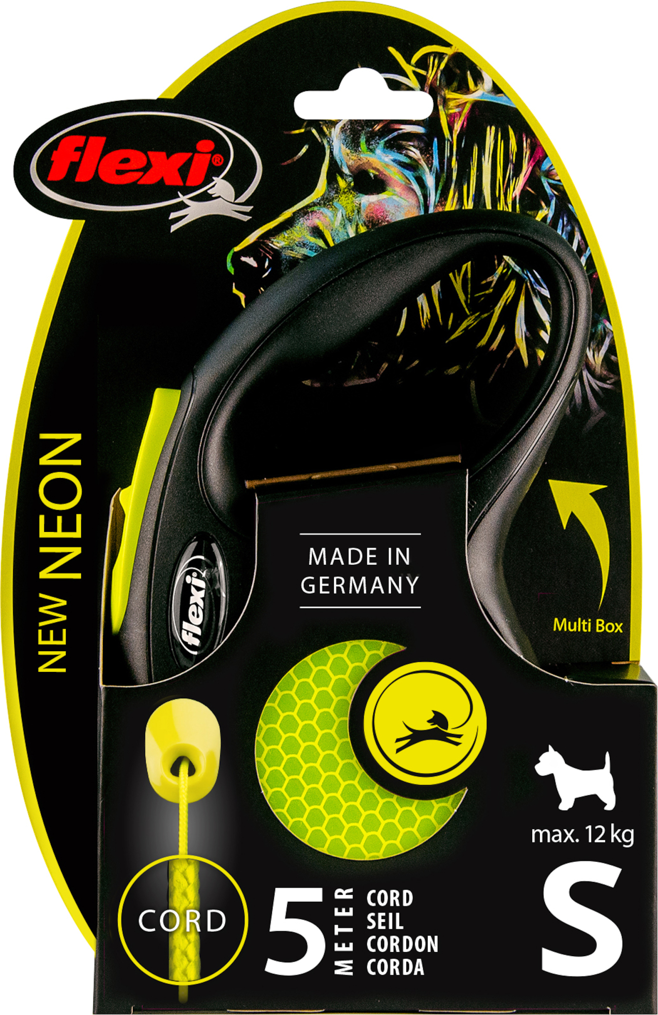 Flexi neon shop retractable dog leash