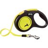 Flexi Retractable leash New Neon Tape Fluo yellow