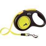 Flexi Retractable leash New Neon Tape Fluo yellow