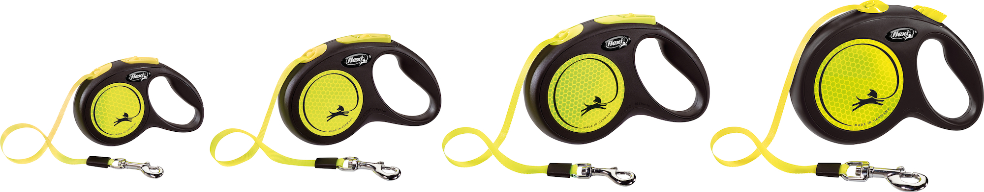 Flexi Flexi Retractable leash New Neon Tape Fluo yellow