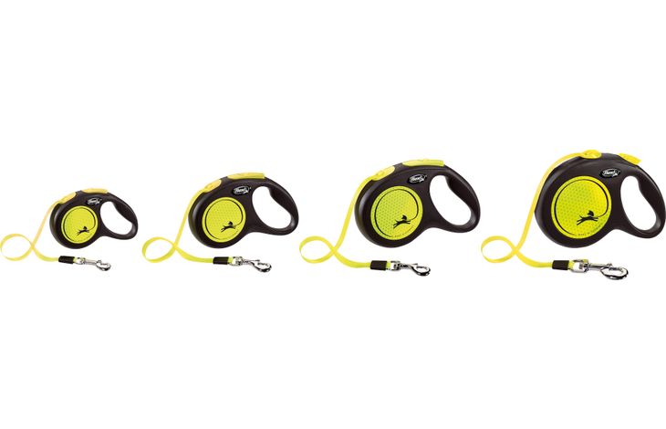 Flexi Flexi Rollijn New Neon Band Fluo geel