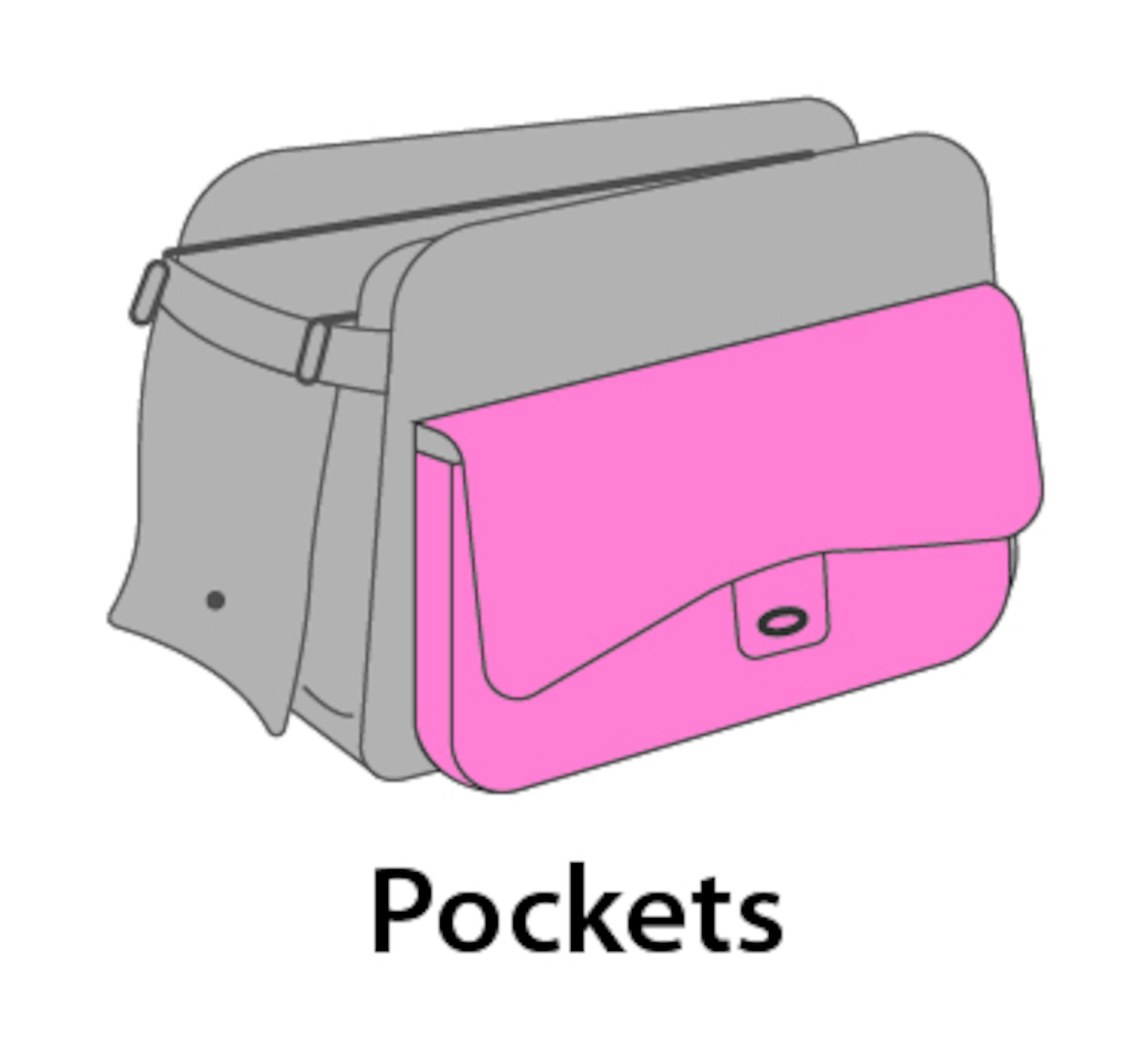 Flamingo Sac de transport Gigi Noir