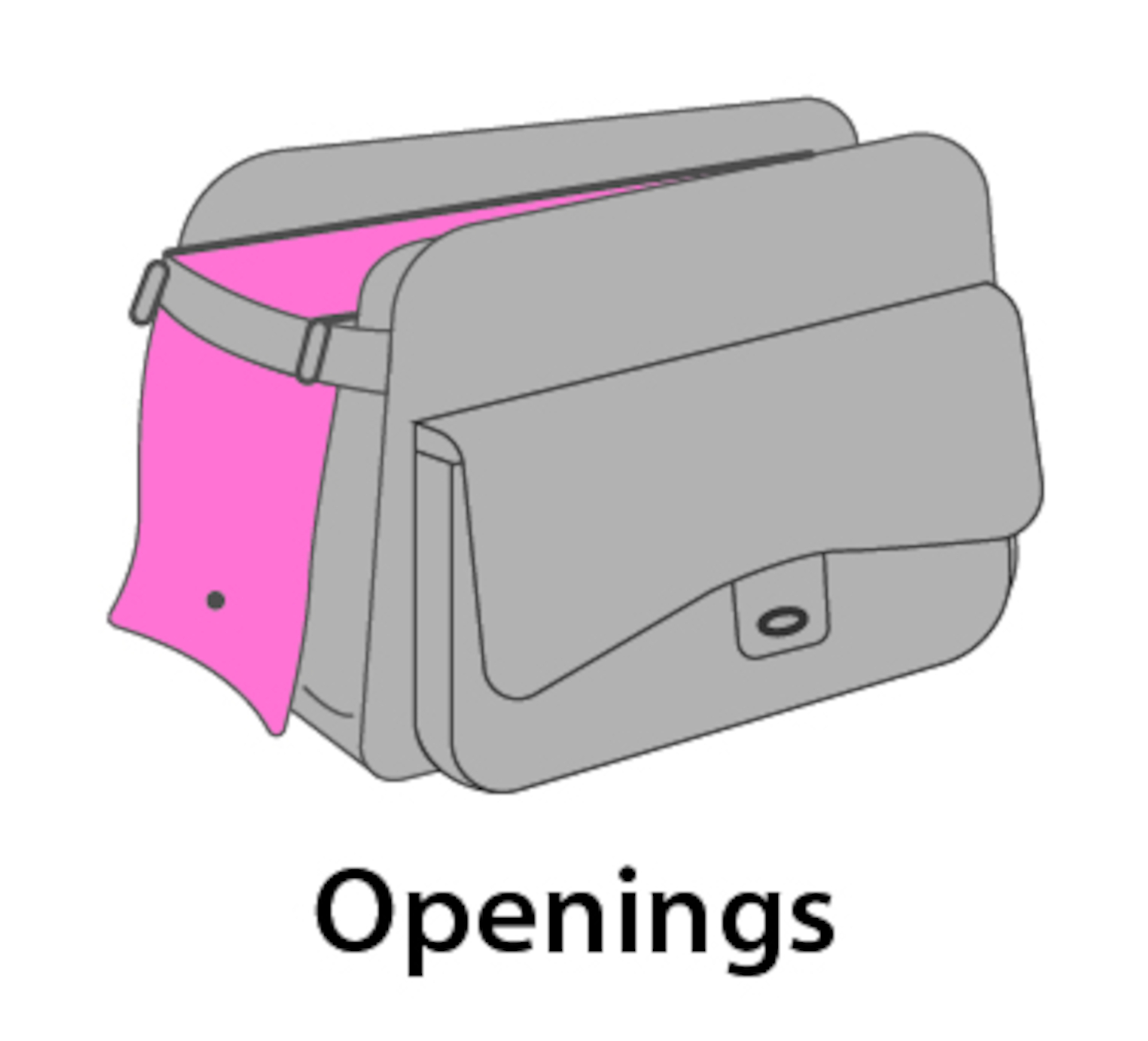 Flamingo Sac de transport Gigi Noir