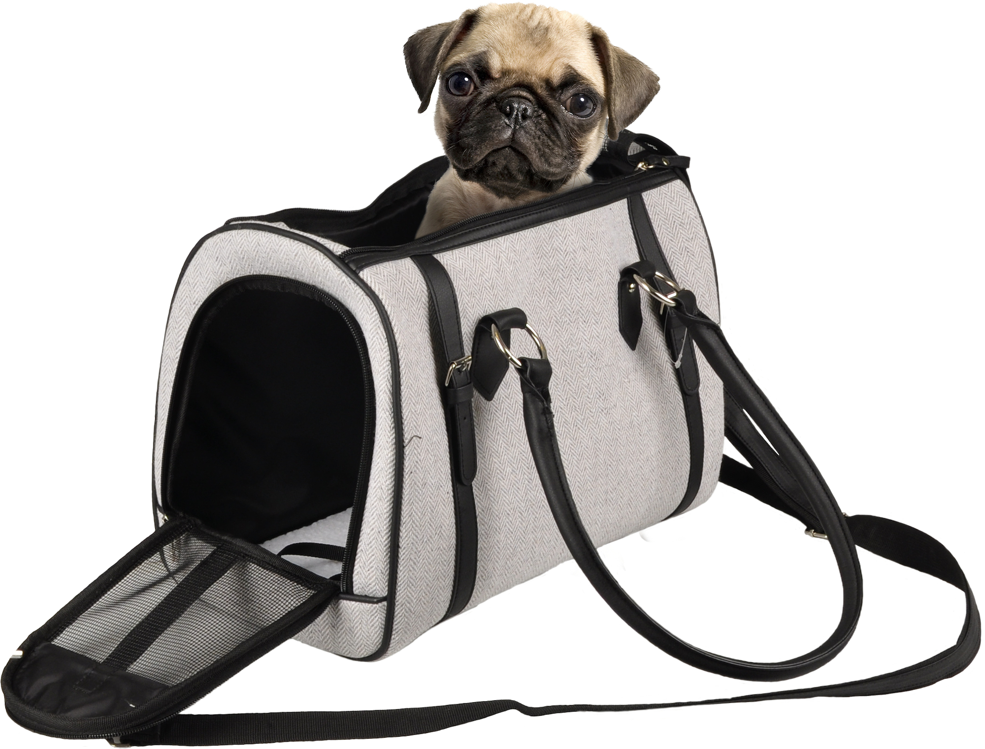 Flamingo Tragetasche Tatjana Hellgrau