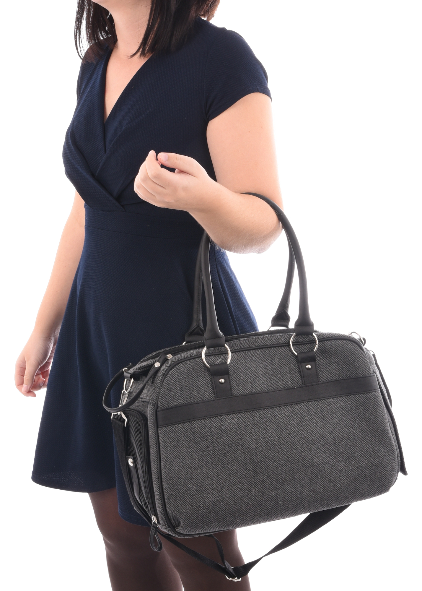 Flamingo Carrying bag Justine Dark grey