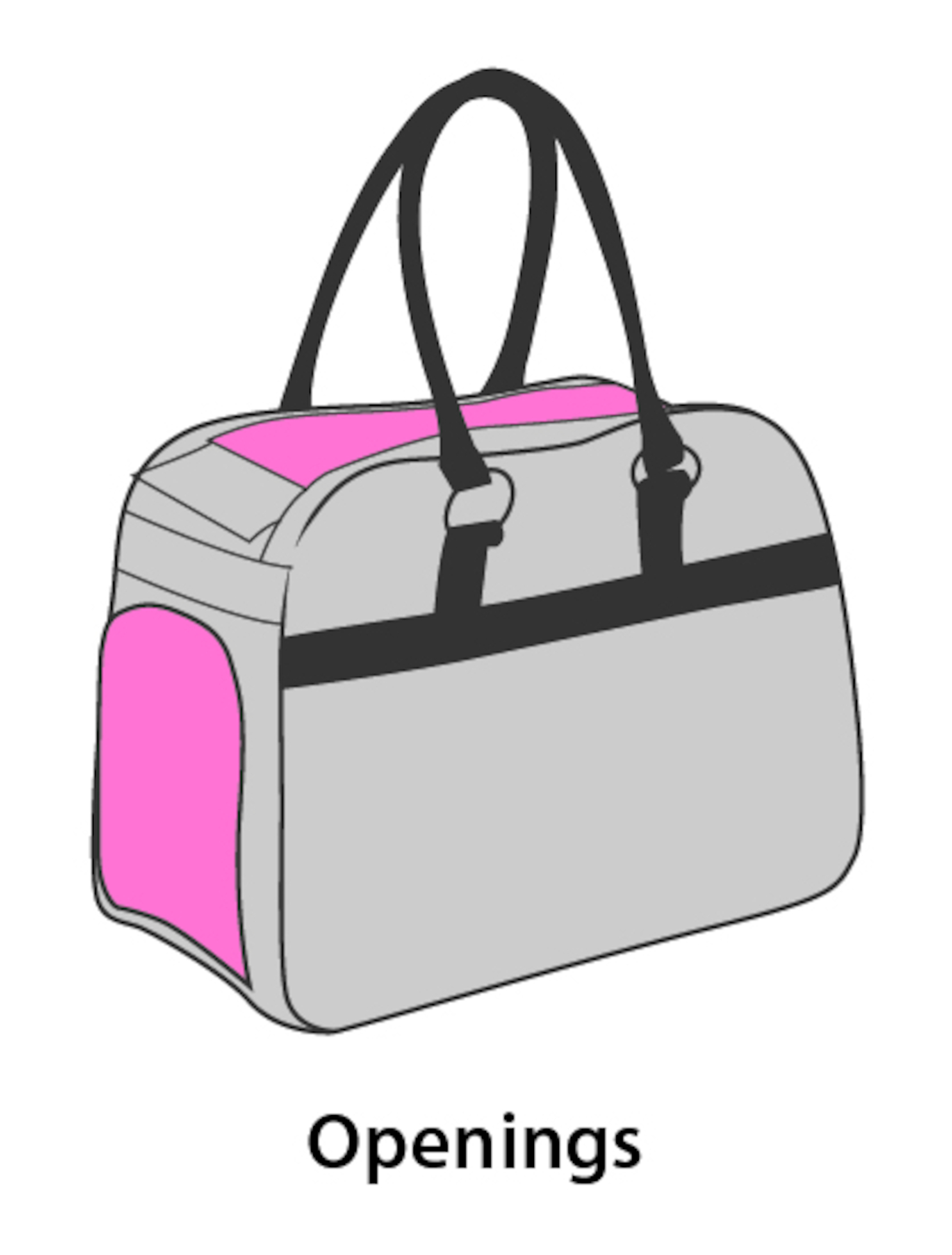 Flamingo Carrying bag Justine Dark grey