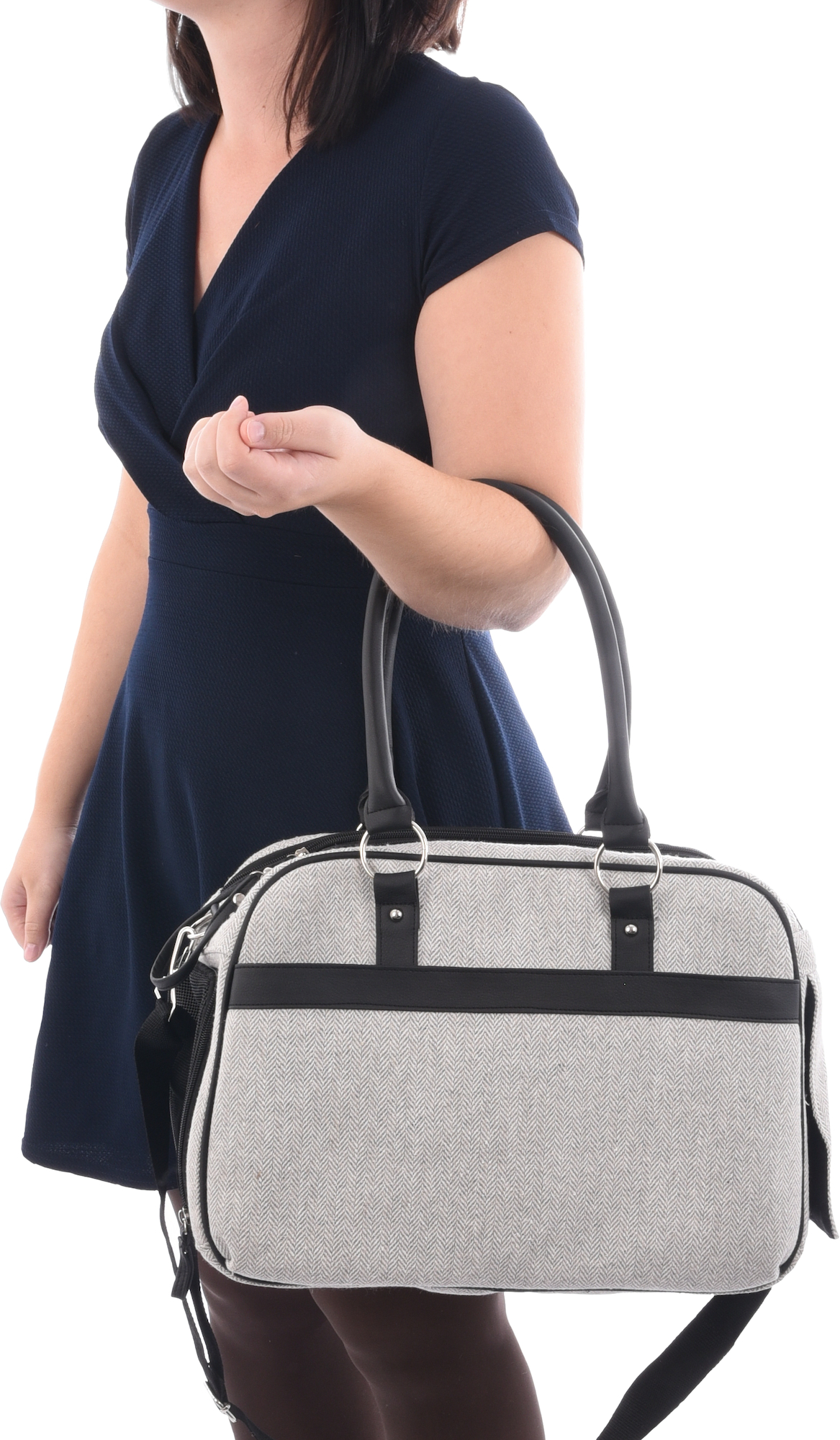 Flamingo Carrying bag Justine Light grey