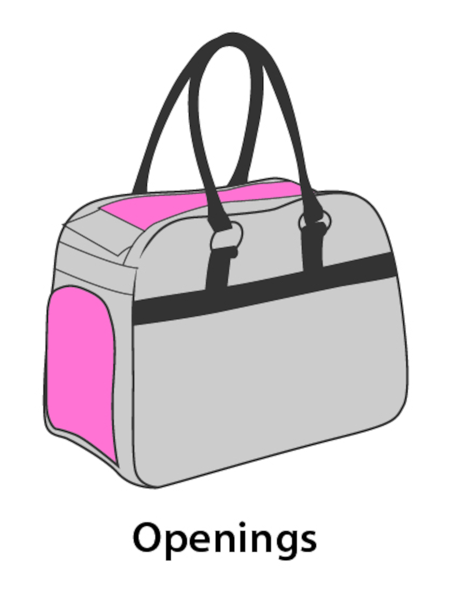 Flamingo Carrying bag Justine Light grey