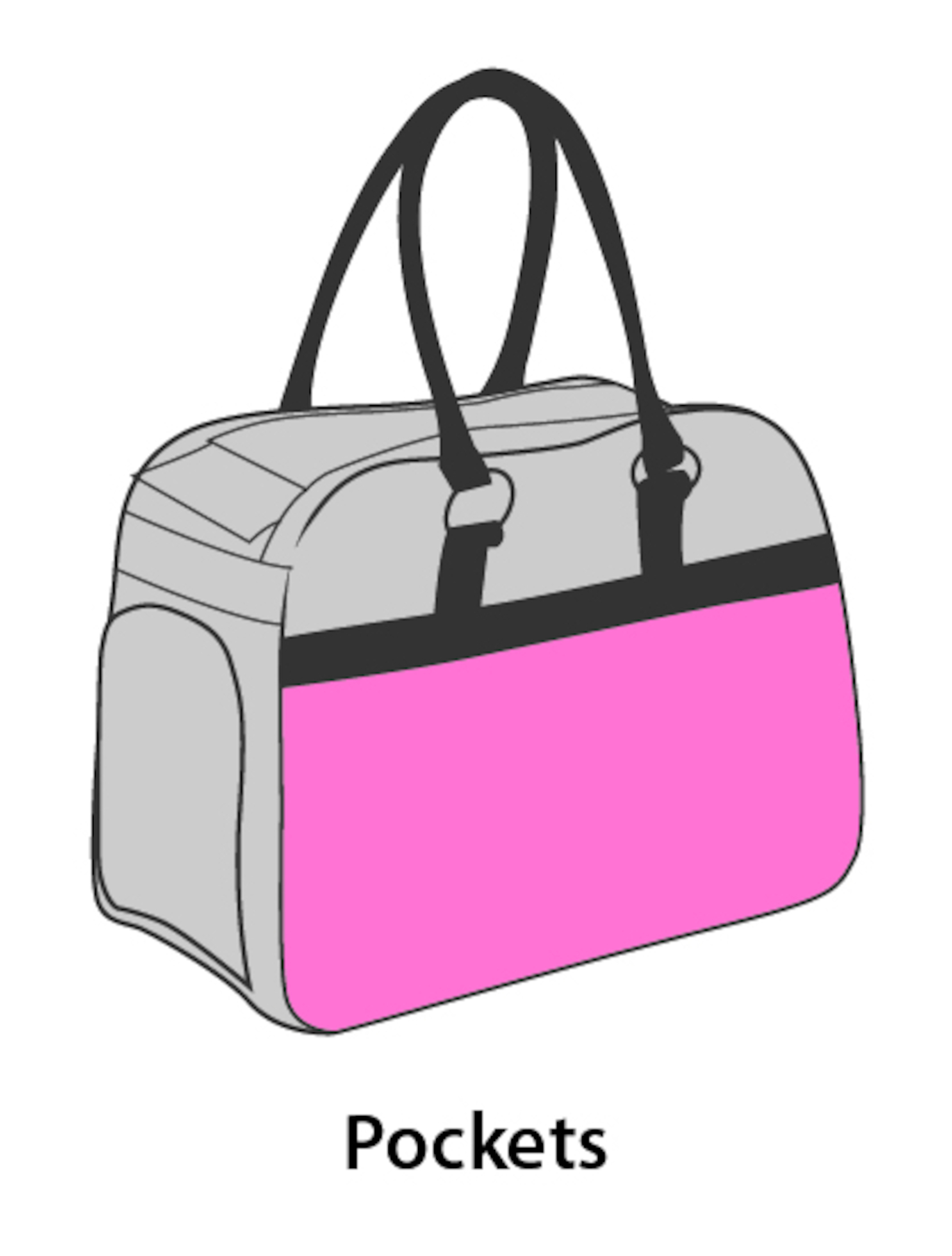 Flamingo Carrying bag Justine Light grey