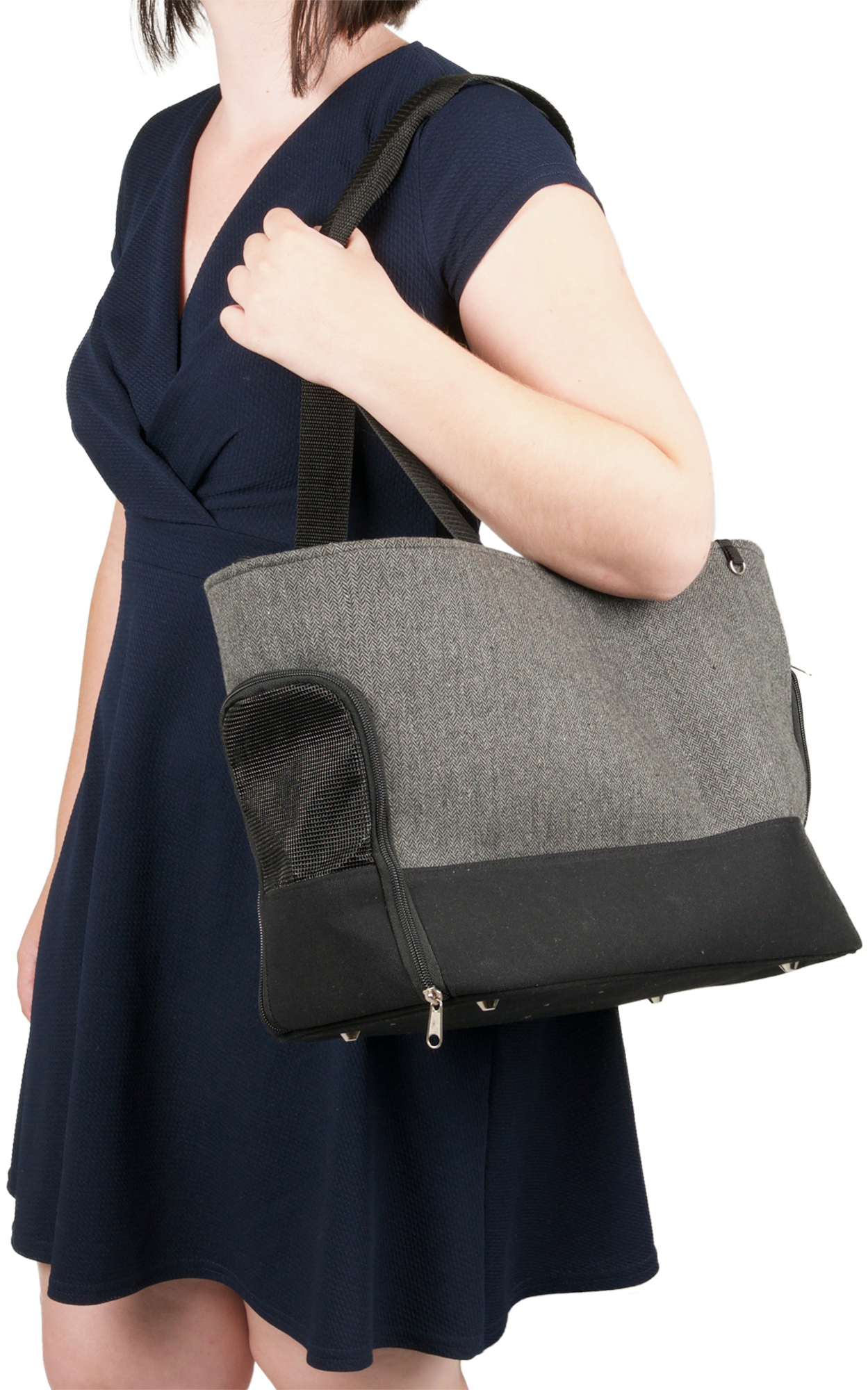 Flamingo Tragetasche Brigitta Grau