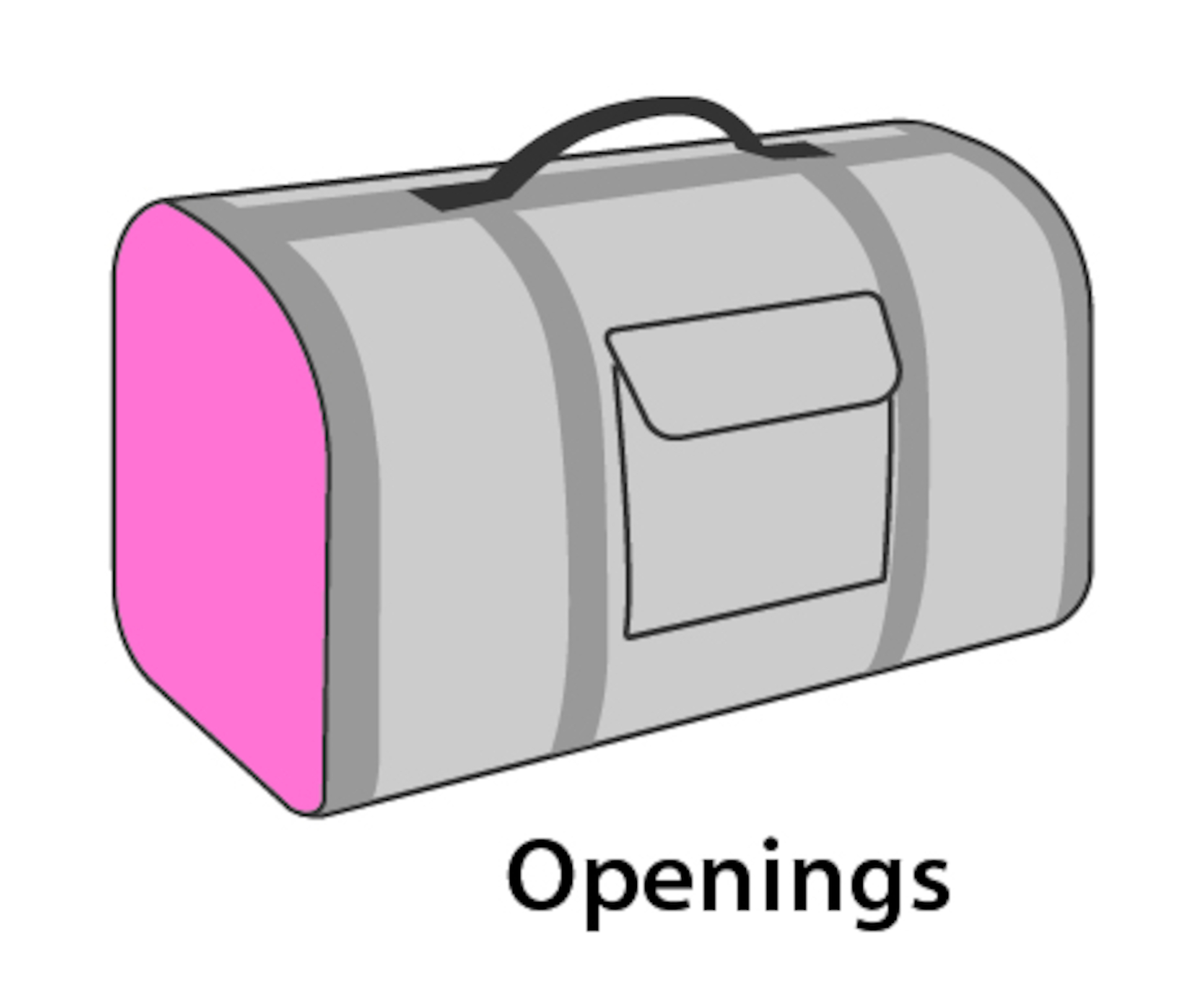 Flamingo Bolso de transporte Chloe 2 Marrón