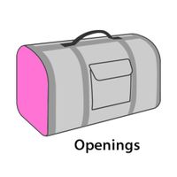 Flamingo Bolso de transporte Chloe 2 Marrón