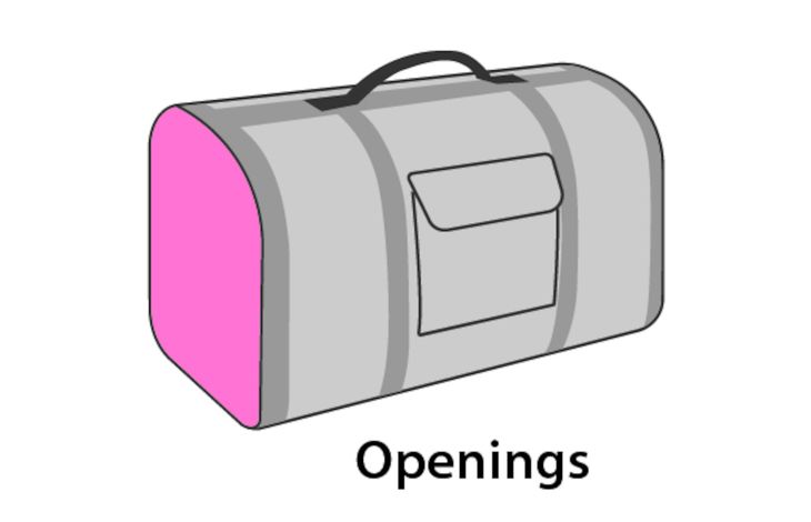 Flamingo Bolso de transporte Chloe 2 Marrón