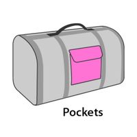 Flamingo Bolso de transporte Chloe 2 Marrón