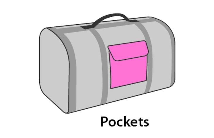 Flamingo Bolso de transporte Chloe 2 Marrón