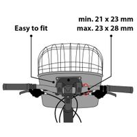 Flamingo Bicycle basket Canna Black