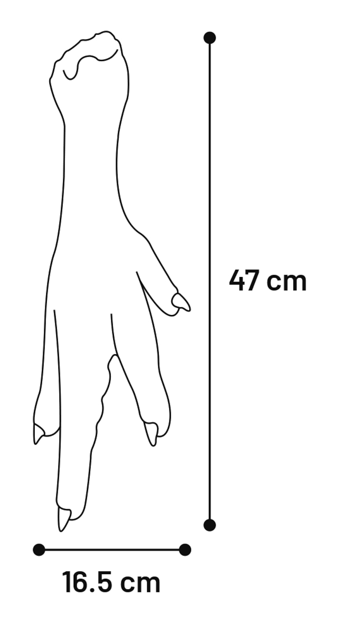 Flamingo Speelgoed Nika Kippenpoot Oranje