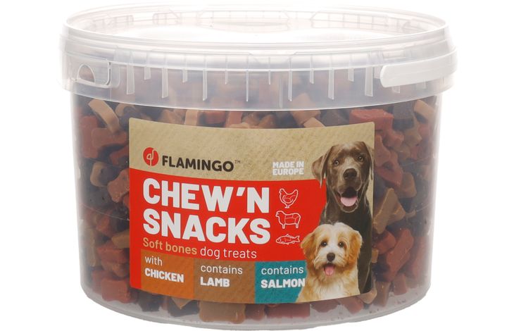 Flamingo Chew'n Snack Koekje Lam & met rund & vis Meerkleurig