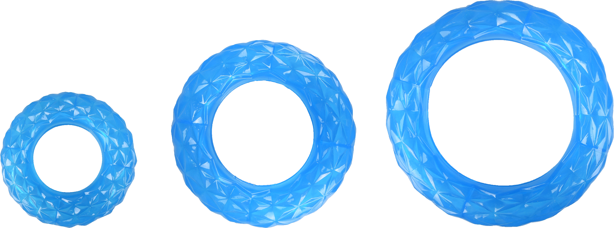 Flamingo Toy Crystal Ring Blue