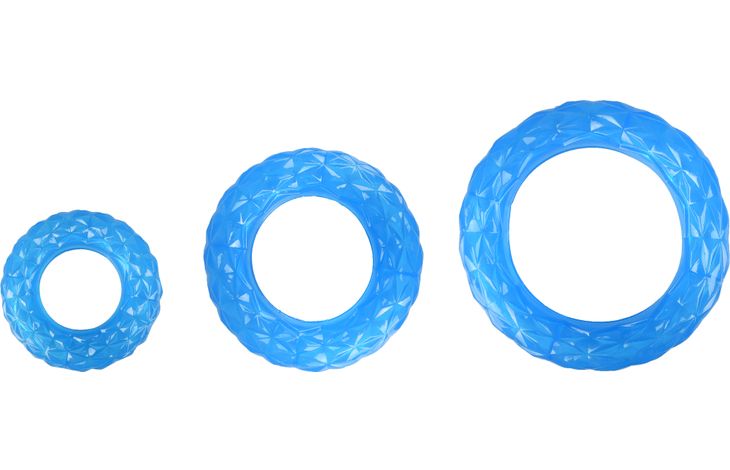 Flamingo Toy Crystal Ring Blue