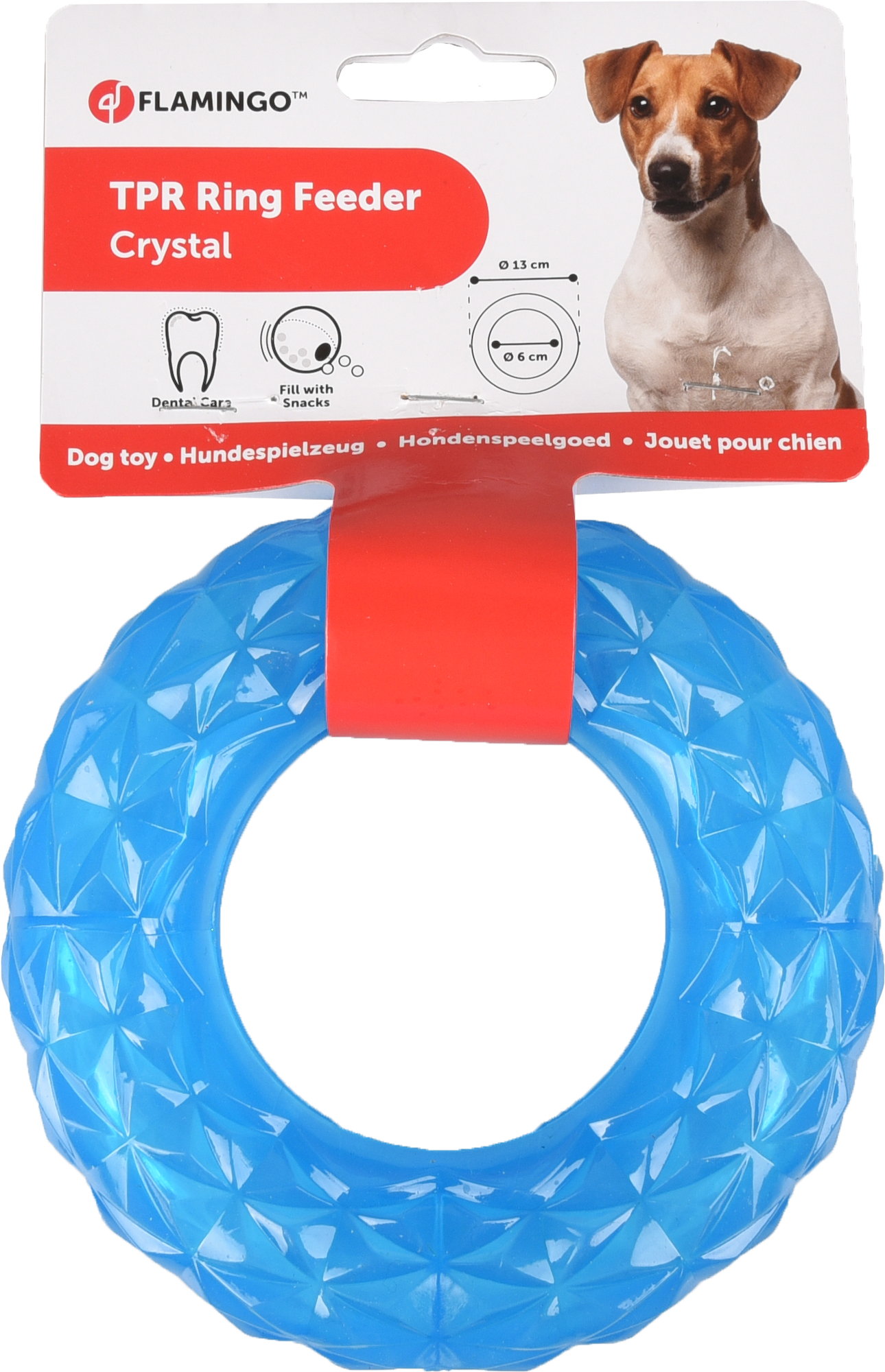 Flamingo Toy Crystal Ring Blue