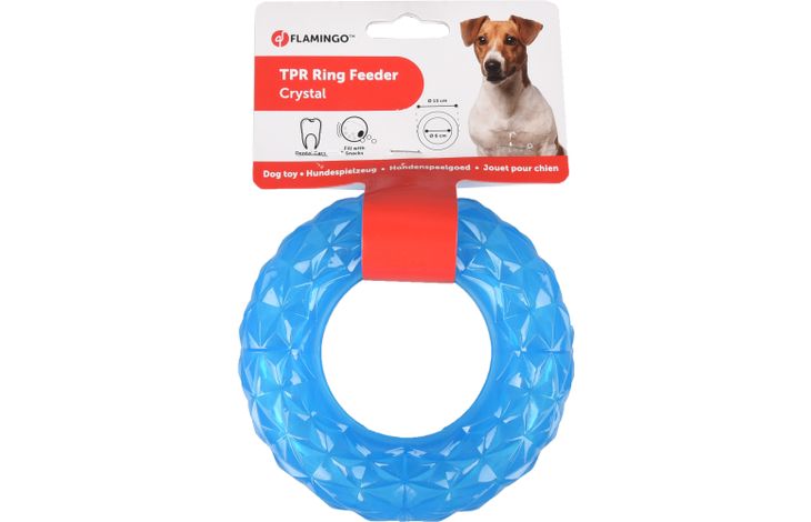 Flamingo Toy Crystal Ring Blue