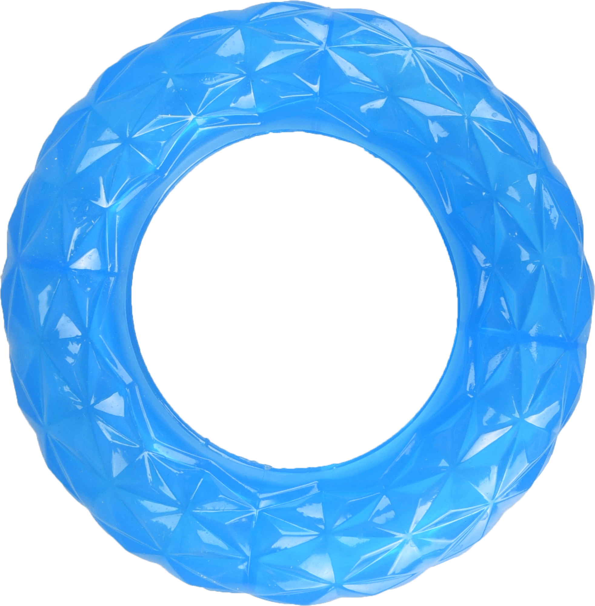 Flamingo Toy Crystal Ring Blue