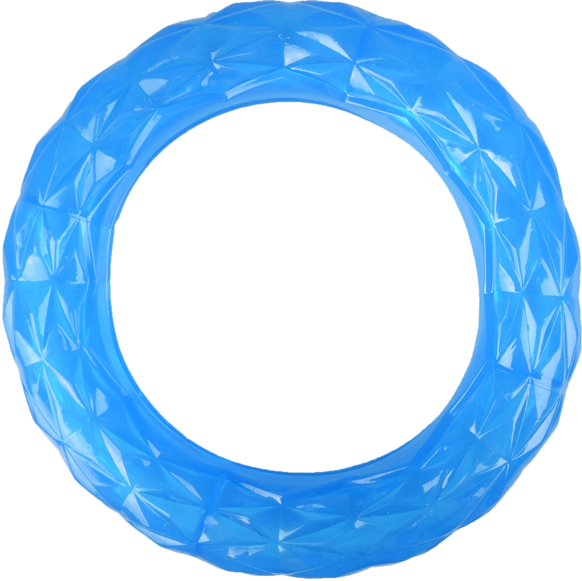 Flamingo Toy Crystal Ring Blue