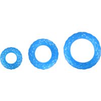 Flamingo Toy Crystal Ring Blue