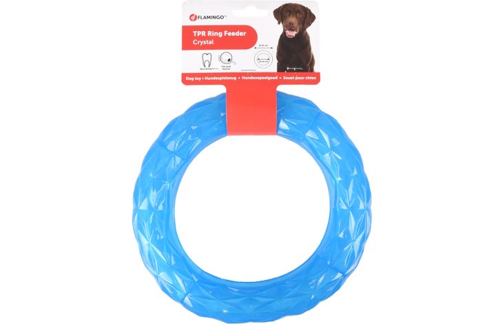 Flamingo Toy Crystal Ring Blue