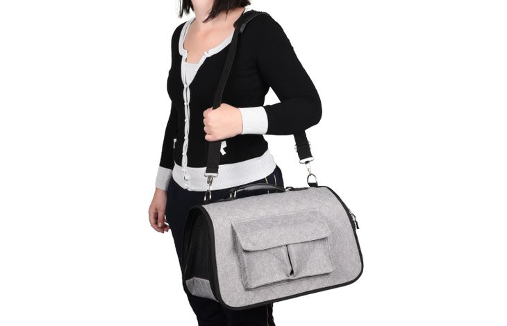 Flamingo Draagtas Amy Grijs